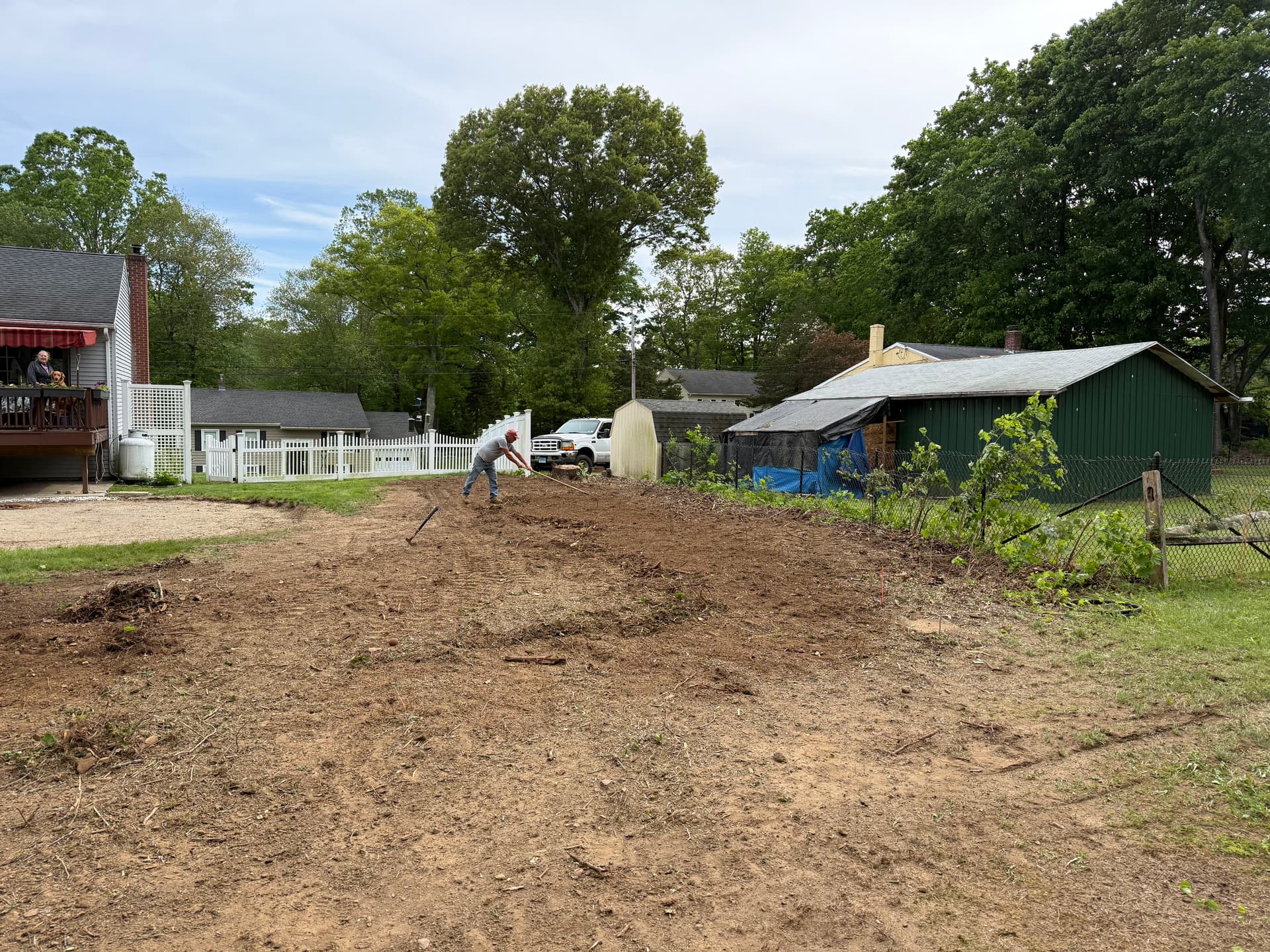 Gallery photos for Overgrown Side Yard Cleared and Graded for Pool Installation: Image #2