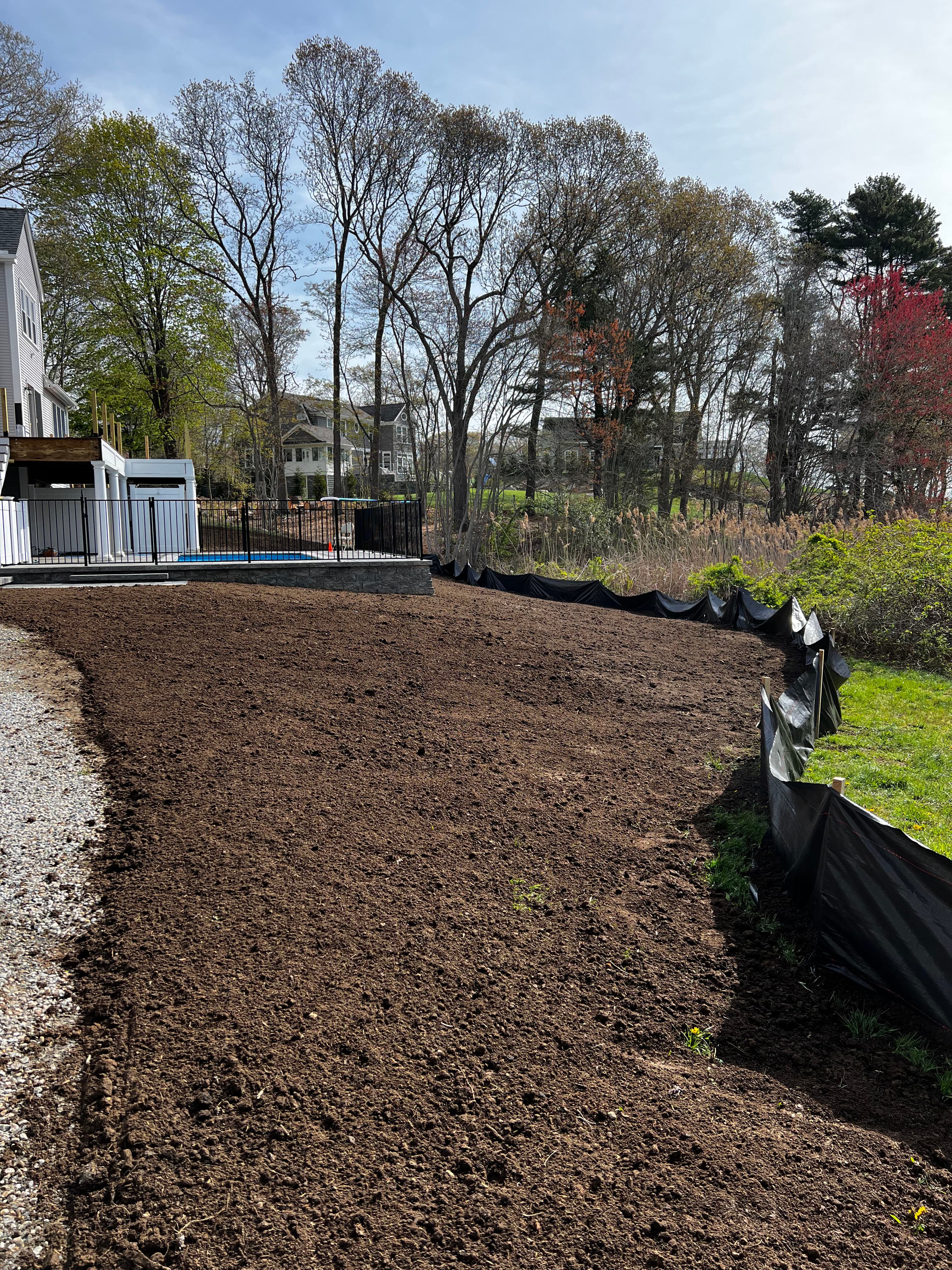 Project From Bare Soil to Lush Lawn - Hydroseeding by Libby Property Maintenance image