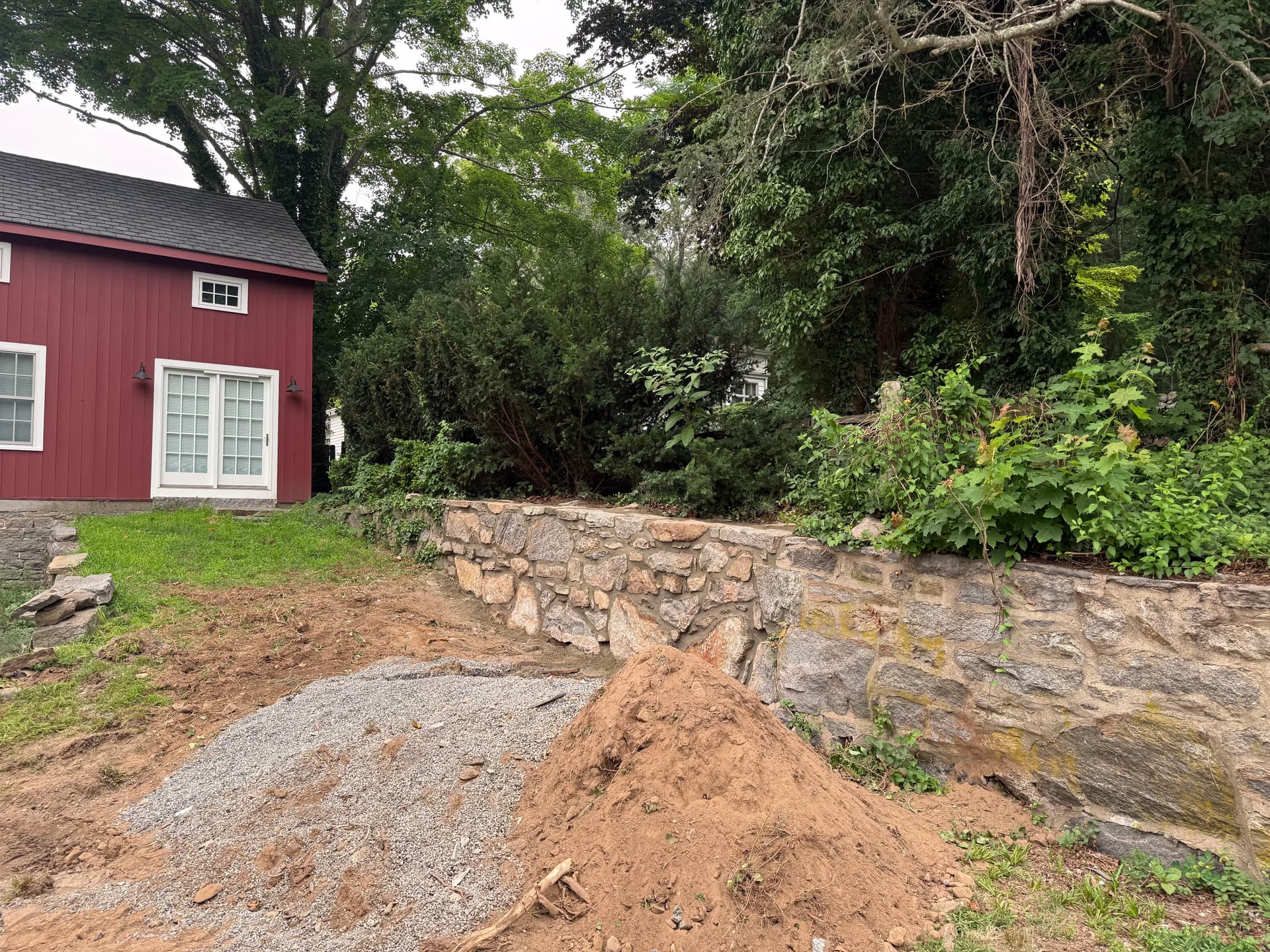 Gallery photos for Failing Stone Retaining Wall Gets a Proper Rebuild: Image #3